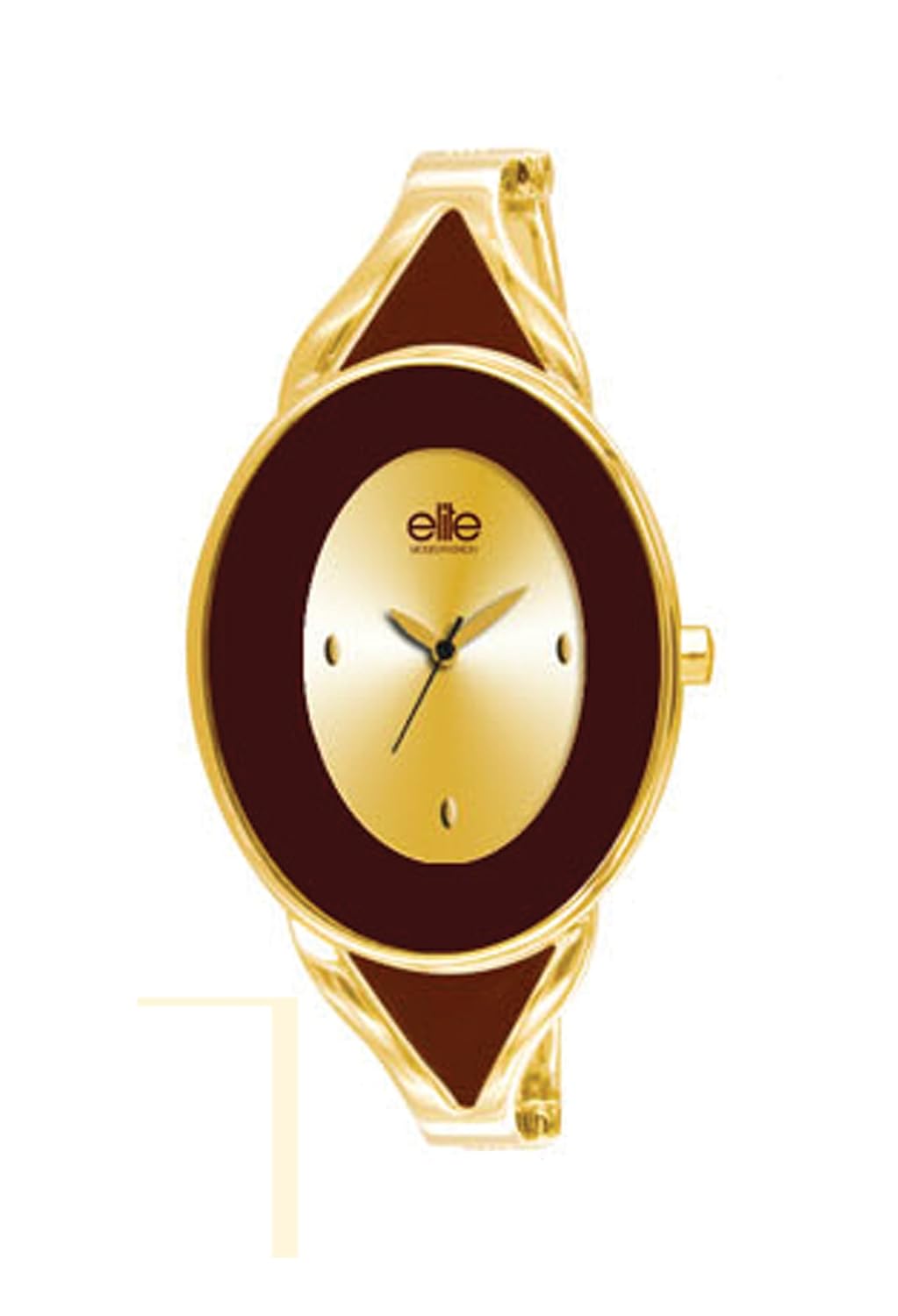 elite 女式手表 e52684105合金带丙烯酸涂料保护套和手镯,不锈钢 case